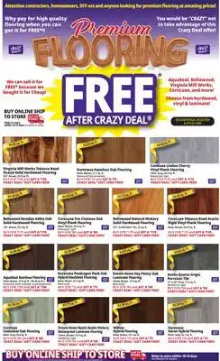 Ocean State Job Lot FREE Flooring offer