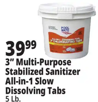 Ocean State Job Lot Pool Mate All-In-One 3 Chlorinating Tabs 5 lbs offer