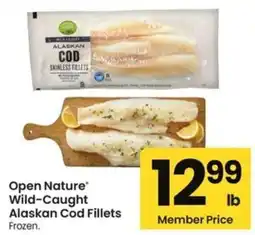 Albertsons Open nature wild caught alaskan cod fillets offer