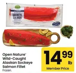 Albertsons Open nature wild caught alaskan sockeye salmon fillet offer