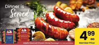 Albertsons Aidells gourmet chicken dinner sausage offer