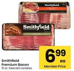 Albertsons Smithfield premium bacon offer
