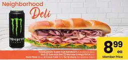 Albertsons Ready meals super sub sandwich all american or italian offer