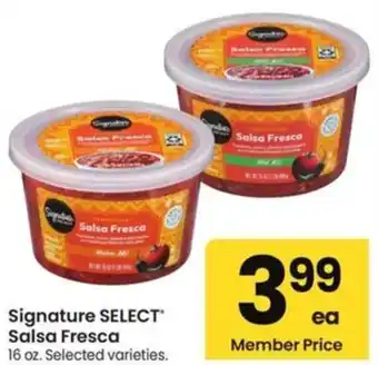 Albertsons Signature select salsa fresca offer