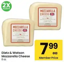 Albertsons Dietz & watson mozzarella cheese offer