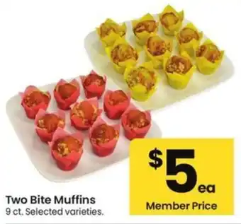 Albertsons Two bite muffins offer