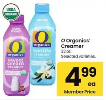 Albertsons O Organics Creamer offer