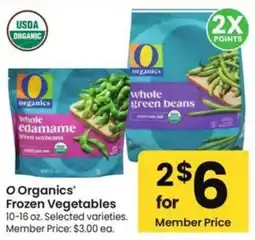 Albertsons O Organics Frozen Vegetables offer