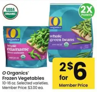 Albertsons O Organics Frozen Vegetables offer