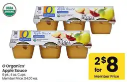 Albertsons O Organics Apple Sauce offer