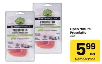 Albertsons Open nature prosciutto offer