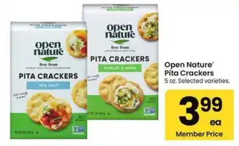 Albertsons Open nature pita crackers offer
