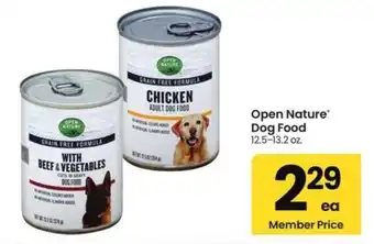 Albertsons Open nature dog food offer