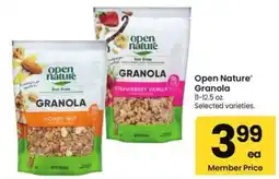 Albertsons Open Nature Granola offer