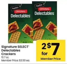 Albertsons Signature select delectables crackers offer