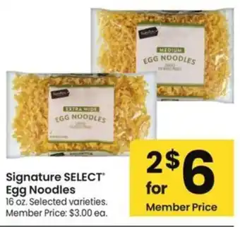 Albertsons Signature select egg noodles offer