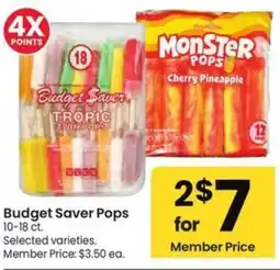 Albertsons Budget Saver Pops offer