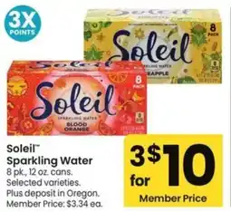 Albertsons Soleil sparkling water offer