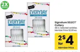 Albertsons Signature select cutlery offer