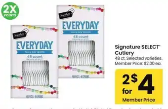 Albertsons Signature select cutlery offer