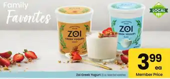 Albertsons Zoi greek yogurt offer