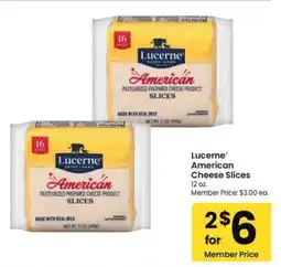 Albertsons Lucerne american cheese slices offer