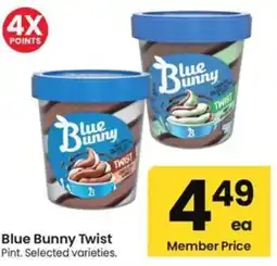 Albertsons Blue bunny twist offer