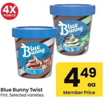 Albertsons Blue bunny twist offer