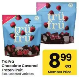 Albertsons Trü Frü Chocolate Covered Frozen Fruit offer