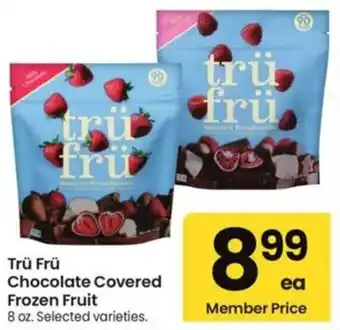 Albertsons Trü Frü Chocolate Covered Frozen Fruit offer
