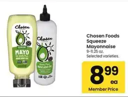 Albertsons Chosen foods squeeze mayonnaise offer