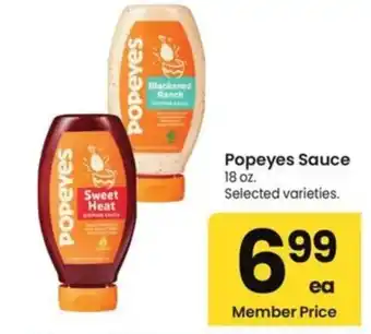 Albertsons Popeyes Sauce offer