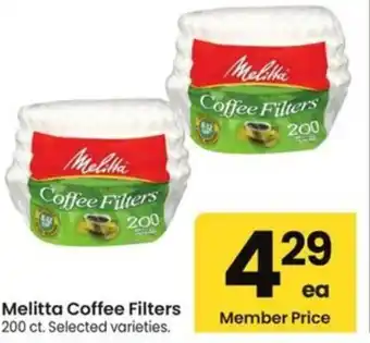 Albertsons Melitta Coffee Filters offer