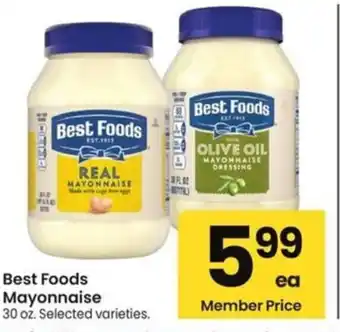 Albertsons Best Foods Mayonnaise offer
