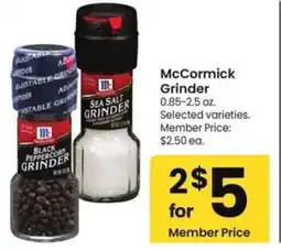 Albertsons McCormick Grinder offer