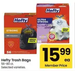 Albertsons Hefty Trash Bags offer