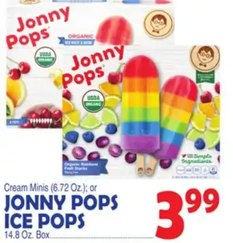 Bravo Supermarkets JONNY POPS ICE POPS 14.8 Oz. Box offer
