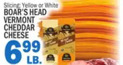 Bravo Supermarkets BOAR'S HEAD VERMONT CHEDDAR CHEESE offer