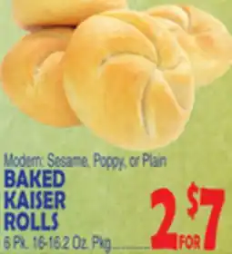 Bravo Supermarkets BAKED KAISER ROLLS offer