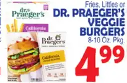 Bravo Supermarkets DR.PRAEGER'S VEGGIE BURGERS offer