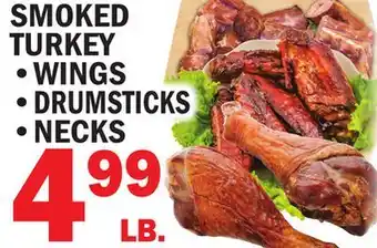 Bravo Supermarkets SMOKED TURKEY ,WINGS , DRUMSTICKS,NECKS offer