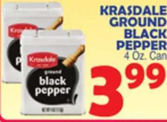Bravo Supermarkets KRASDALE GROUND BLACK PEPPER offer
