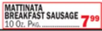 Bravo Supermarkets MATTINATA BREAKFAST SAUSAGE offer