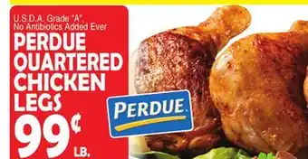 Bravo Supermarkets PERDUE QUARTERED CHICKEN LEGS offer