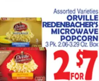 Bravo Supermarkets ORVILLE REDENBACHER'S MICROWAVE POPCORN offer