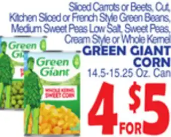 Bravo Supermarkets GREEN GIANT CORN offer