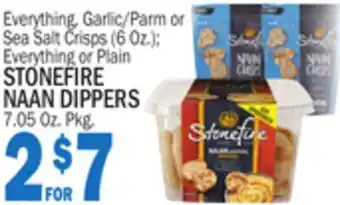 Bravo Supermarkets STONEFIRE NAAN DIPPERS 7.05 Oz. Pkg offer