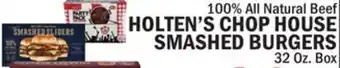 Bravo Supermarkets HOLTEN'S CHOP HOUSE SMASHED BURGERS offer