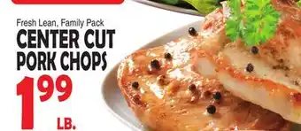Bravo Supermarkets CENTER CUT PORK CHOPS offer