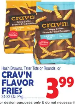 Bravo Supermarkets CRAV'N FLAVOR FRIES offer